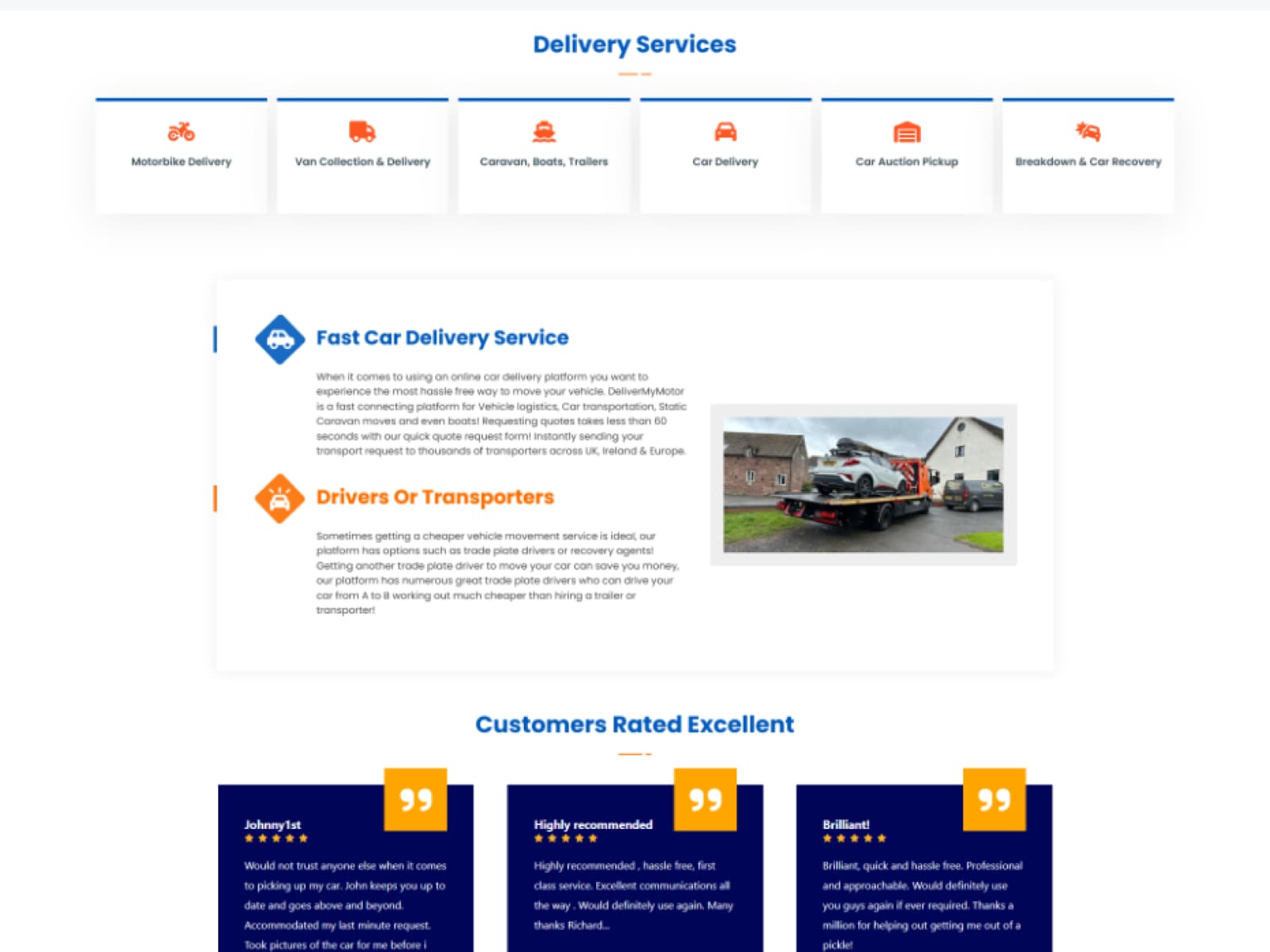 Specialized Delivery Categories & Trade Plate Logistics