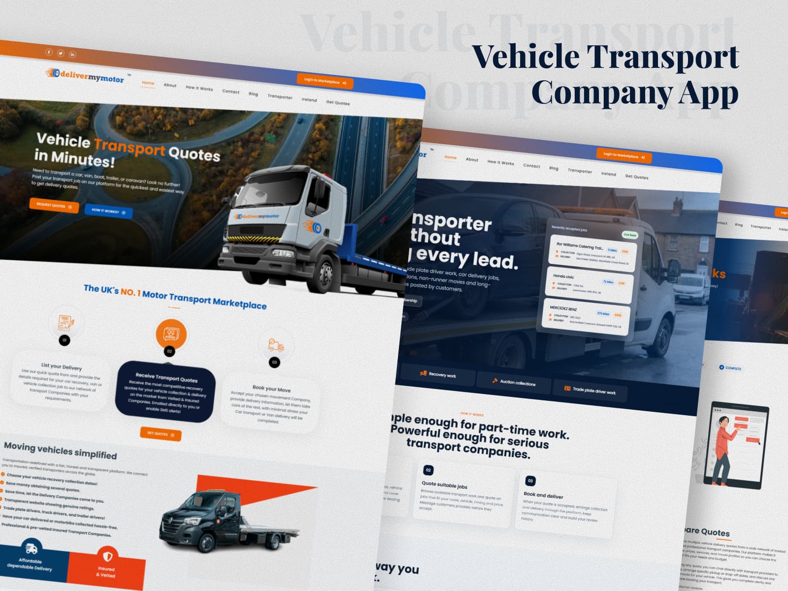 DELIVER MY MOTOR Interface