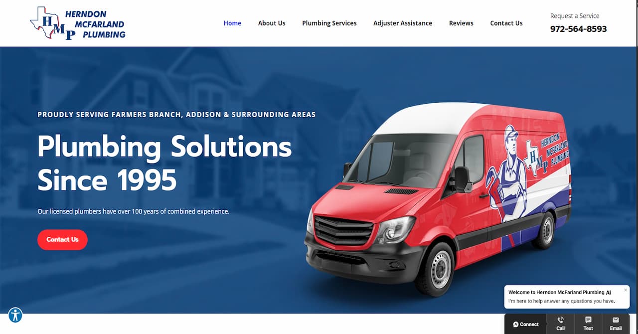 HMC Plumbing – Professional Plumbing & HVAC Website