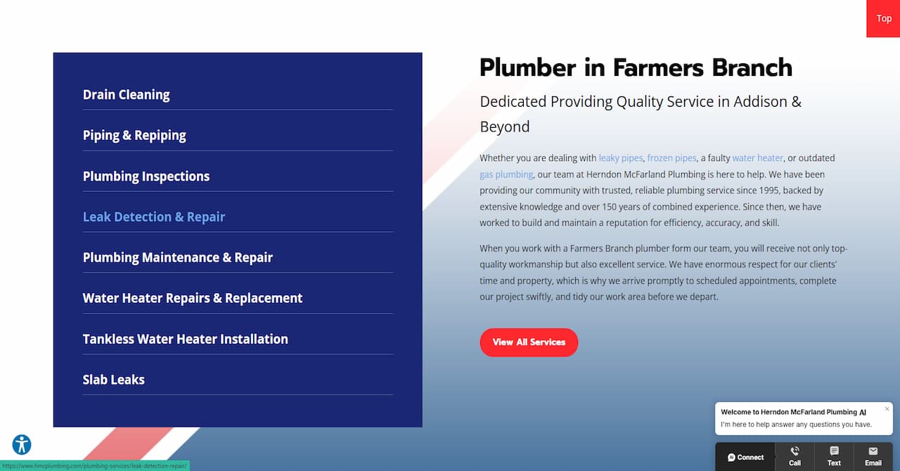 HMC Plumbing – Professional Plumbing & HVAC Website
