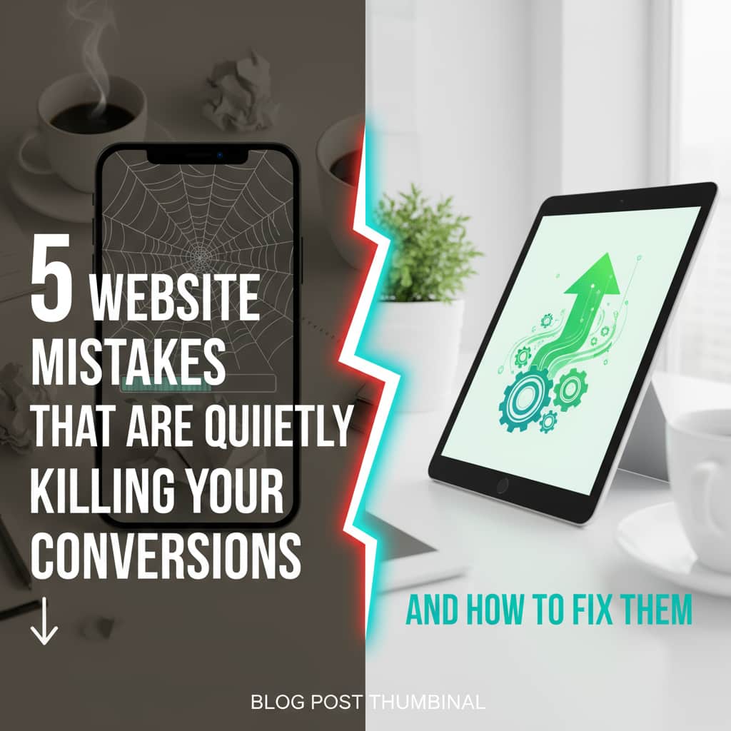 5 Website Mistakes That Are Quietly Killing Your Conversions – And How to Fix Them 